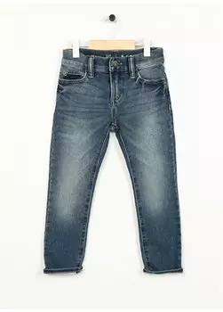 Узкие прямые джинсовые брюки для мальчиков Indigo 358202 Gap