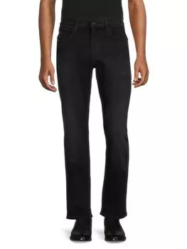 Узкие прямые джинсы Bryon с высокой посадкой Hudson, цвет Monsieur Black