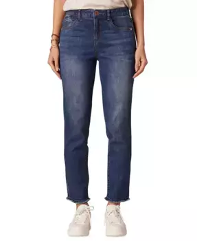 Узкие прямые джинсы Petite "Ab"solution с высокой посадкой Democracy, синий