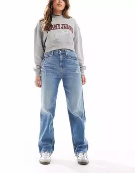Узкие прямые джинсы Tommy Jeans Layla, средневыбеленные