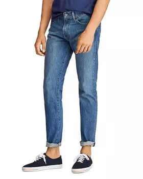Узкие прямые джинсы Varik в темно-синем цвете Polo Ralph Lauren