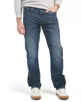 Узкие прямые джинсы высокой эластичности Calvin Klein Jeans, индиго