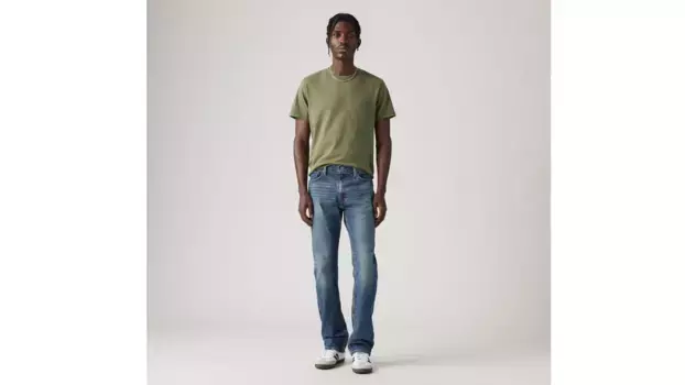 Узкие прямые мужские джинсы 513 Levi's Flex, цвет Emgee - Medium Wash - Stretch