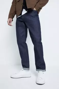 Узкие японские джинсы селвидж River Island, синий