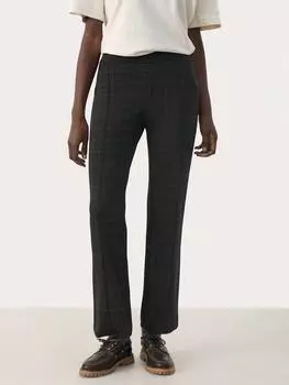 Узкие расклешенные брюки в клетку pontas Part Two, цвет Grey/Multi