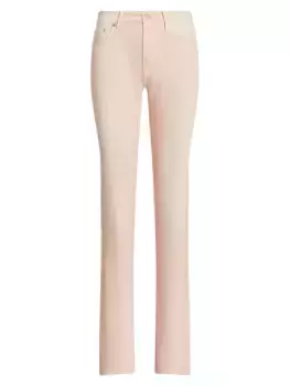 Узкие расклешенные джинсы с низкой посадкой Ralph Lauren Collection, красный