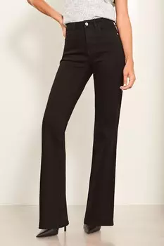 Узкие расклешенные джинсы с высокой талией Lipsy, черный