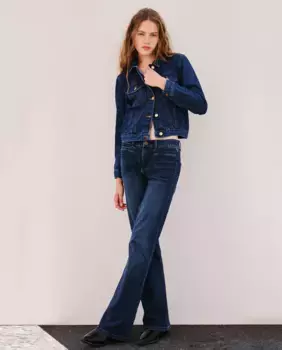 Узкие расклешенные джинсы Sfera, темно-синий