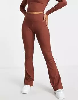 Узкие расклешенные леггинсы в рубчик ASOS 4505