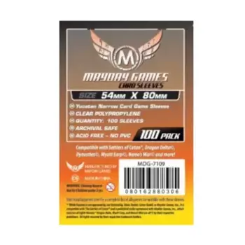 Узкие рукава для карточной игры «Юкатан» (100), YuCatan Adventure Board Game & Accessories (Mayday Games)