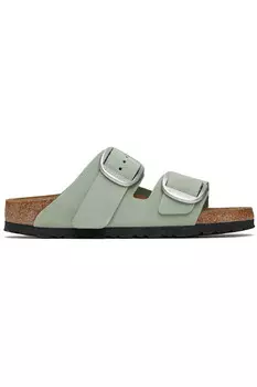 Узкие сандалии Arizona с большой пряжкой Birkenstock, цвет pure sage
