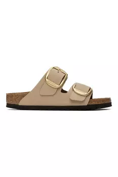 Узкие сандалии Arizona с большой пряжкой Birkenstock, цвет sandcastle