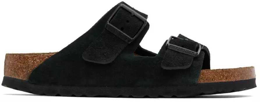 Узкие сандалии Arizona Soft Footbed Birkenstock, черный