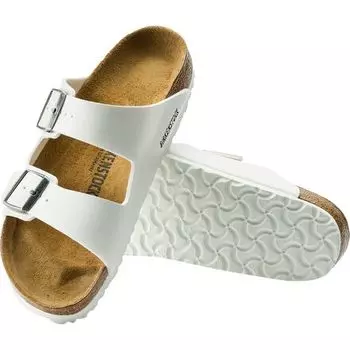 Узкие сандалии Arizona женские Birkenstock, цвет White Birko Flor