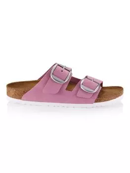 Узкие сандалии из нубука Arizona Birkenstock, розовый