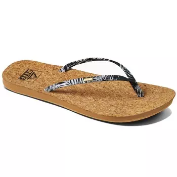 Узкие сандалии Reef Cushion Slim, чернйй/белый