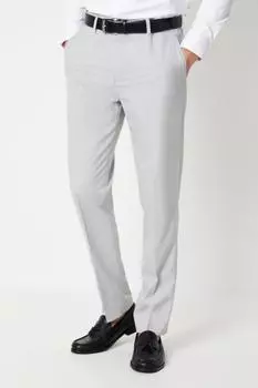 Узкие серые брюки для свадебного костюма с подогревом Burton, серый