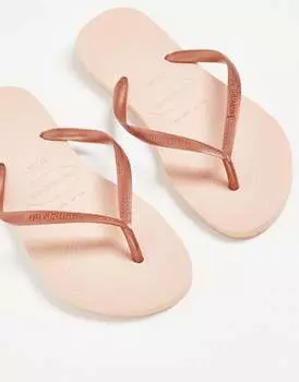 Узкие шлепанцы Havaianas балетной розы