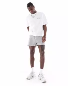 Узкие шорты ASOS DESIGN серого меланжевого цвета
