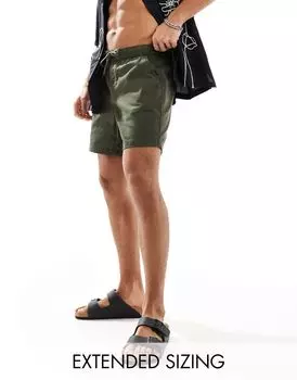 Узкие шорты чиносы цвета хаки ASOS