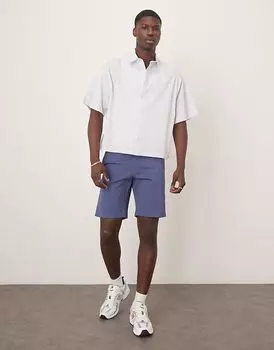 Узкие шорты-чиносы GANT из твила средне-синего цвета