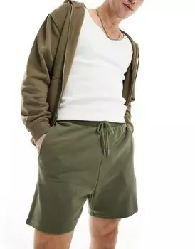 Узкие шорты цвета хаки ASOS DESIGN