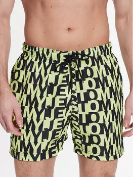 Узкие шорты для плавания Tommy Jeans, зеленый