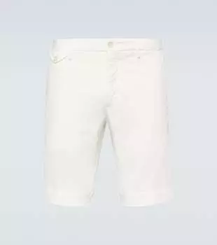 Узкие шорты из смесового хлопка Incotex, белый