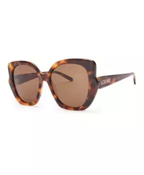 Узкие солнцезащитные очки-бабочки Fantasy гавана Loewe, коричневый