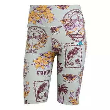 Узкие спортивные брюки ADIDAS SPORTSWEAR Adidas x Farm, светло-серый