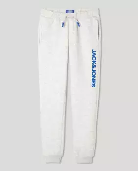 Узкие спортивные брюки для мальчика Jack & Jones, белый