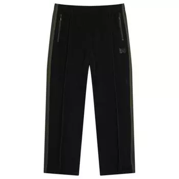 Узкие спортивные брюки из велюра Needles, черный