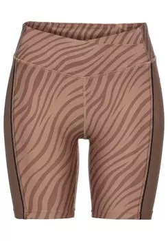 Узкие спортивные брюки LASCANA ACTIVE, цвет Brown/Brocade
