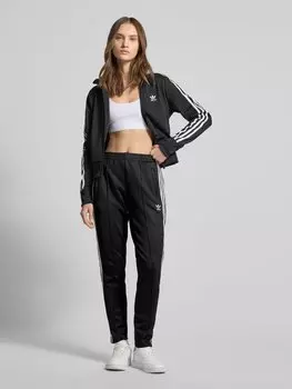Узкие спортивные брюки с фиксированными стрелками adidas Originals, черный