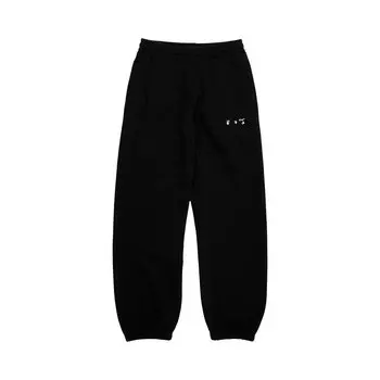 Узкие спортивные штаны Off-White Caravaggio с напылением, цвет Черный/Белый
