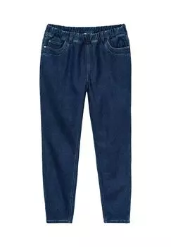 Узкие термоджинсы с притягиваемым поясом и флисовой подкладкой sheego, цвет Dark Blue Denim
