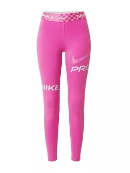 Узкие тренировочные брюки Nike, неоновый розовый