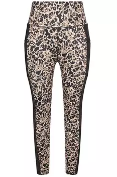 Узкие тренировочные брюки Ulla Popken, цвет Sand/Black