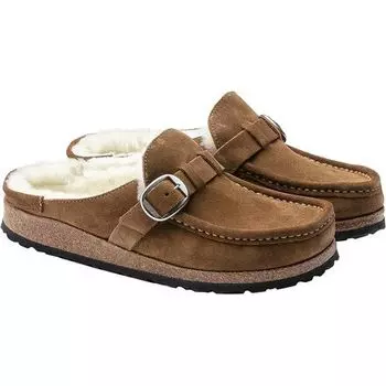 Узкие туфли Buckley на овчине женские Birkenstock, цвет Tea/Natural Suede Shearling