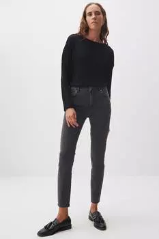 Узкие укороченные джинсы Jimmy Key, серый