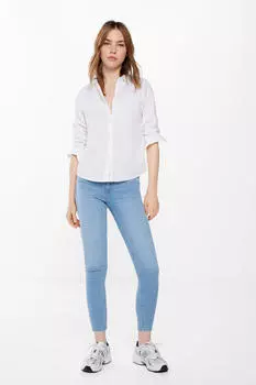 Узкие укороченные джинсы Springfield, синий