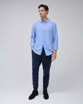 Узкие укороченные мужские брюки-джоггеры Salsa Jeans, синий