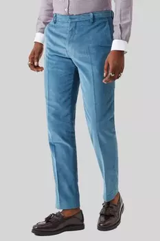 Узкие вельветовые брюки Aston Twisted Tailor, синий