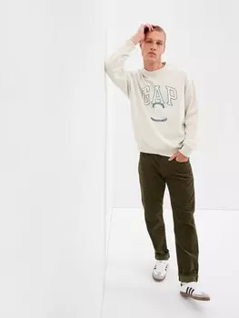 Узкие вельветовые брюки Gap, коричневый