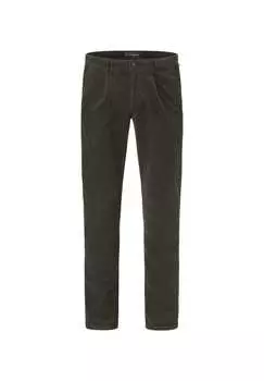 Узкие вельветовые брюки из эластичного материала Jasper Redpoint, зеленый