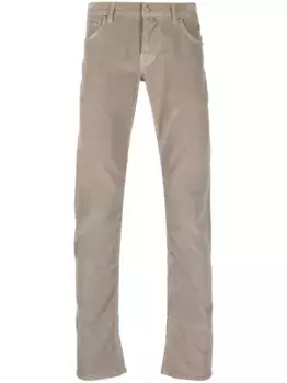 Узкие вельветовые брюки JACOB COHEN, коричневый