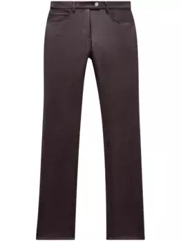 Узкие виниловые брюки Courrges, красный