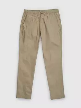 Узкие зауженные брюки Gap, бежевый