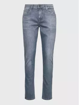 Узкие зауженные джинсы 7 For All Mankind, серый