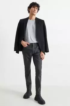 Узкие зауженные джинсы C&A, черный